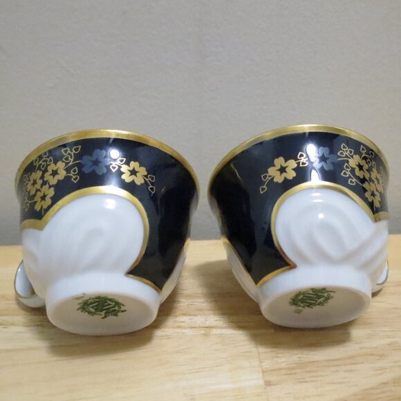 Echt Weimar Kobalt Coffee Tea Espresso Demitasse 7 pc Set GDR 1949-1980 - Picture 14 of 16